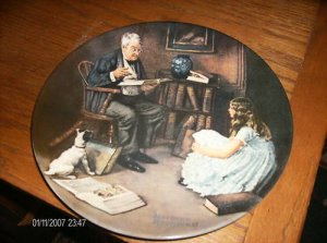 Knowles " The Story Teller"#x2628 By Rockwell Plate