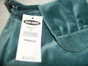 Old Navy Blue Faux Suede Handbag Very Nice