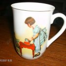 Norman Rockwell Party Time 1981 Cup  Very Nice!!