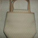 Liz Claiborne Small Cloth/Tan Trim Handbag  Nice Buy