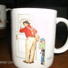 Norman Rockwell Museum Collectors 2 Cups 1987 Very Nice