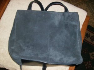 Sonoma Muti-Colored Suede Leather Handbag Very  Nice