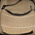 Craft &Barrows Large Cloth&Leather Trim HandBag Nice!