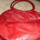 M. London Small Red Genuine Leather Handbag  Excellent!