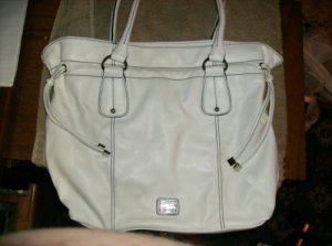 Nine&Co. Large Soft White LeatherTotebag  Very Nice!