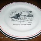 New Yorker Plate 1995 Cartoon Bank Leo Cullum Nice!!!