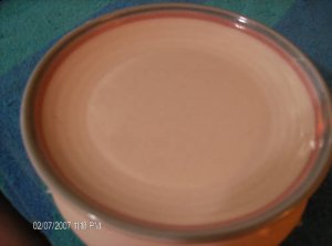 Pfaltzgraff Pink & Blue Trim Design Two Bread Plates