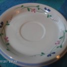Two Allegro Stoneware Hearthside Saucer Plates Floral
