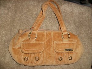 Bongo Cotton Tan Handbag With Change Purse Cute Nice