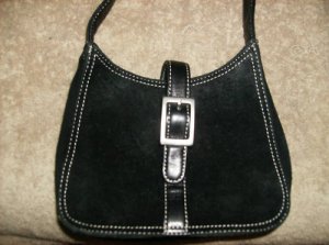 Pelle Studios Wilson Suede Black Small Handbag Cute