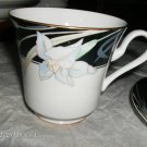Mikasa 2 Cup+Saucer Sets Charisma Black #L9050  Nice!