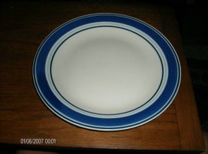 Mainstays Multi Band 2 Dinner Plates Nice