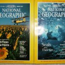 Two Issues Nat. Geographic Mag. Mar & Apr. .1987 Nice