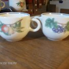 Epoch  Two Large Cups Fruit Design Very Nice Bargain!!