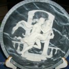 Incolay Studios of Calif. Collector Plate Fall of Troy!