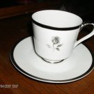 Two Express China Rosemont #1212 Cup + Saucer sets