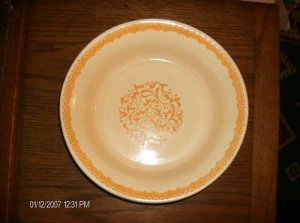 Franciscan Gold Earthware Two Soup Bowls Bargain Buy