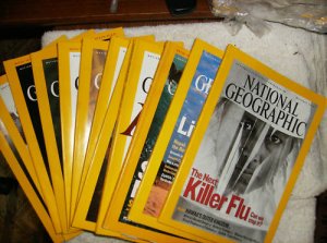 12 Issues Nat. Geographic Mag .Jan. Thru Dec. 2005
