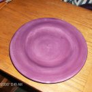 Salute Hand Painted Purple Two Salad Plates  Nice