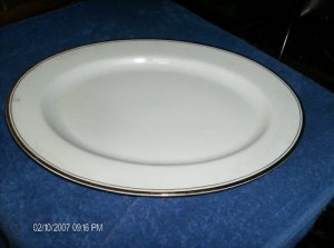 Sheffield Regency Gold Porcelain Serving Platter Nice