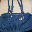 Sak Knit Crochet Blue Large Handbag Very Nice!!!