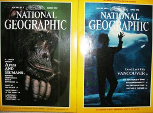 Two Issues Nat. Geographic Mag. Mar & Apr..1992 Nice