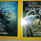Two Issues Nat. Geographic Mag. Sept & Oct. 1984 Nice