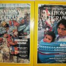Two Issues Nat. Geographic Mag. July & Aug. 1984 Nice