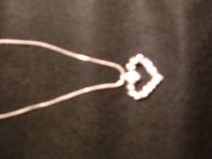 Sterling silver necklance with charm