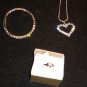 3 Pc Set- Necklace, bracelet & ring
