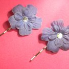 Bobby Pin--Plum Flower