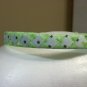Woven Headband--Green & White with stars