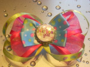 Bottlecap Bow - Jelly Bean Girl
