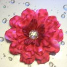 Flower Hair Clip - Hot Pink