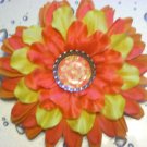 Bottle Cap Flower - Candy Corn