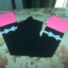 Baby Legs - Black and Hot Pink
