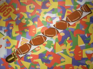Football Pacifier Clip