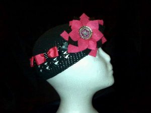 Pink & Black Flower with changable centers