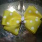 Yellow Polka Dots Boutique Bow