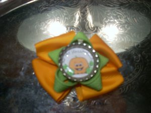 My First Halloween Bottlecap Bow