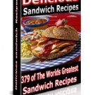 379 DIY Sandwich Recipes Cooking Ebook