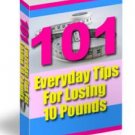 101 everyday tips for losing 10 pounds EBOOK