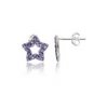 Sterling Silver Swarovski Crystal Earrings(Star)
