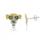 Sterling Silver Earrings in Cartoon Design