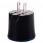 2-Port USB 2.1A Output AC Charger Power Adapter iPhone/iPod/Samsung/HTC US Plug-Black