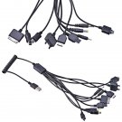 Universal 10-in-1 Spring USB Travel Charging Cable iPod / iPhone / Samsung-Black