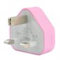 UK Plug USB Plug Power Charging Adapter Charger - Color Random