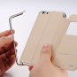 Creative Design Hard TPU Phone Cover Flip-up Case for 4.7-inch iPhone 6 Metal Fringe - 7 Colors