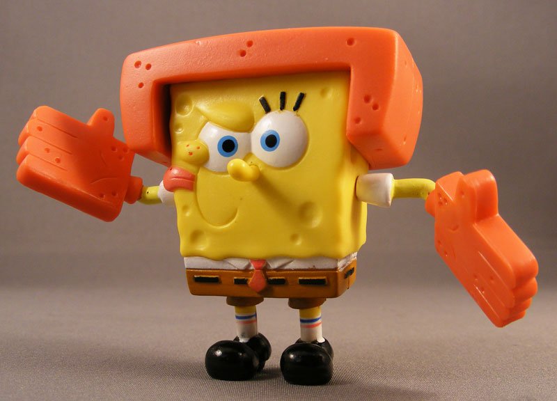 2010 SpongeBob SquarePants 2 1/2" Action Figure- Karate ...