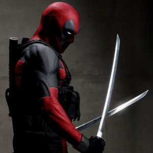 Marvel's Deadpool Comic Inspired Dual Katana Sword Set With Scabbard